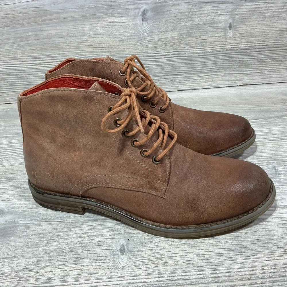 Bed Stu Roan Proff Mens Brown Leather Lace Up Casual Dress Chukka Boots Size 9